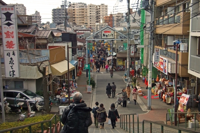 谷中のメインストリート「谷中銀座」