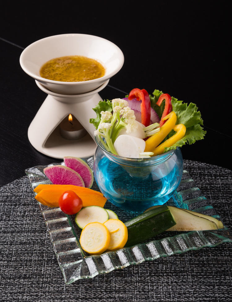 季節野菜のメニューは彩りを大切に♪