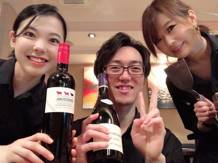 時間無制限のボトルワイン飲み放題が人気◎