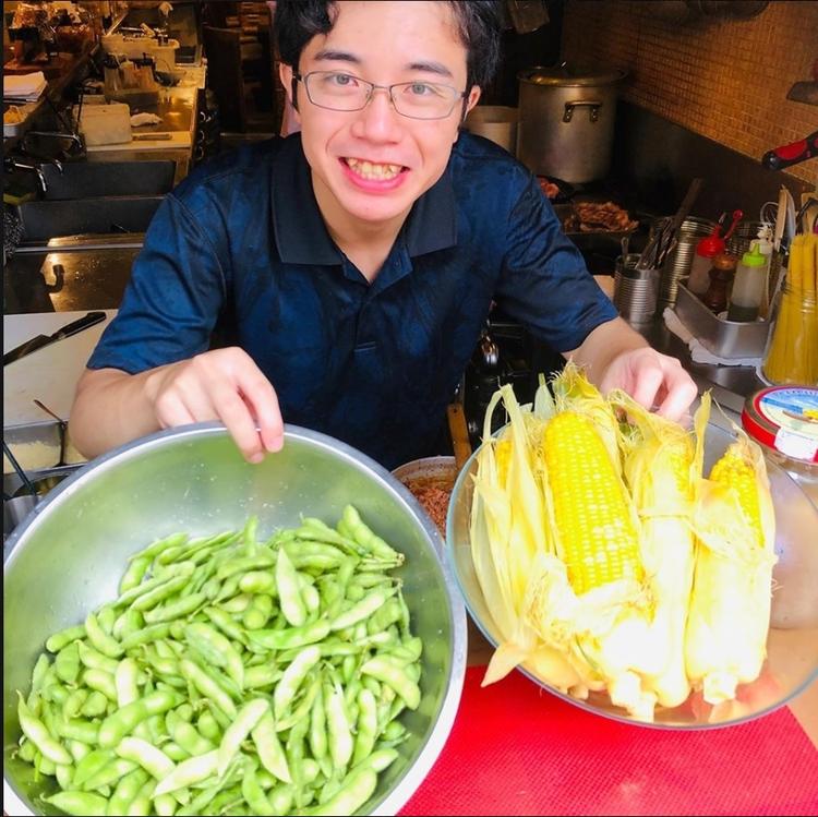 枝豆、とうもろこし、最高に美味しいです☆