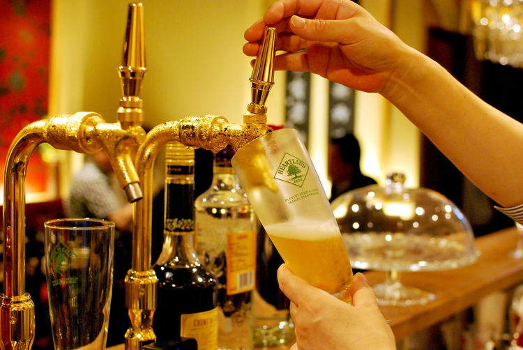 冷え冷えのビールで一杯!ハイボールも!