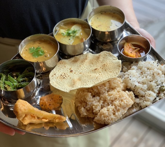南インドの定食ミニミールス