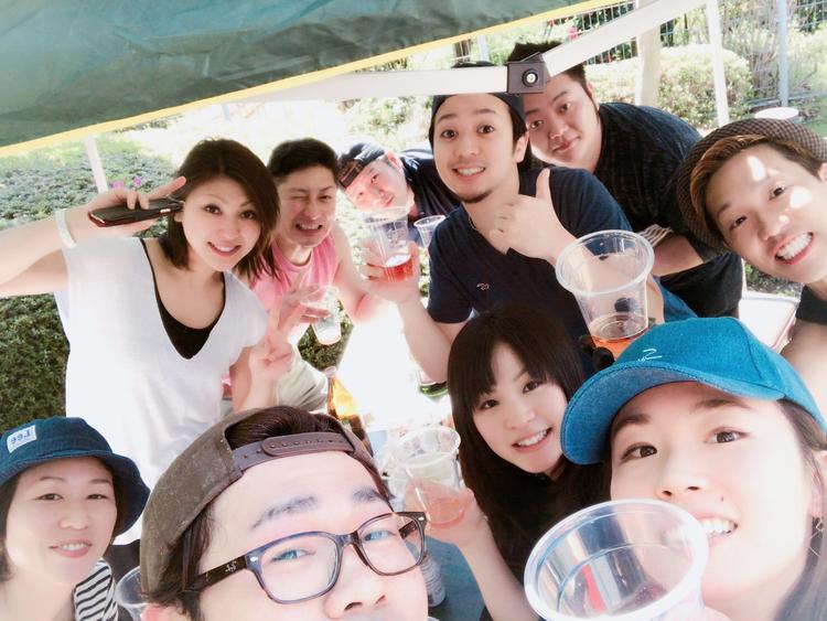 会社スタッフとバーベキュー
