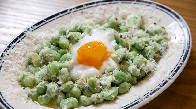 フランス産そら豆とペコリーノ☆