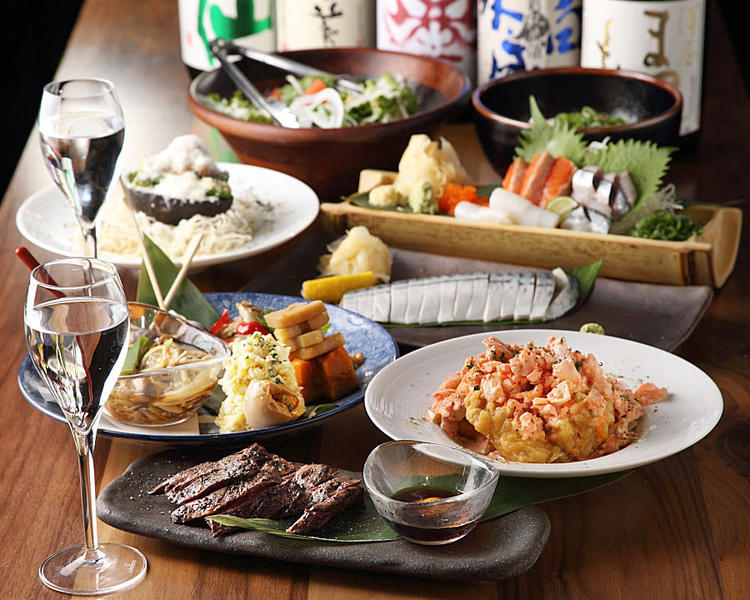 旬のコース料理は、店舗独自で設計OK