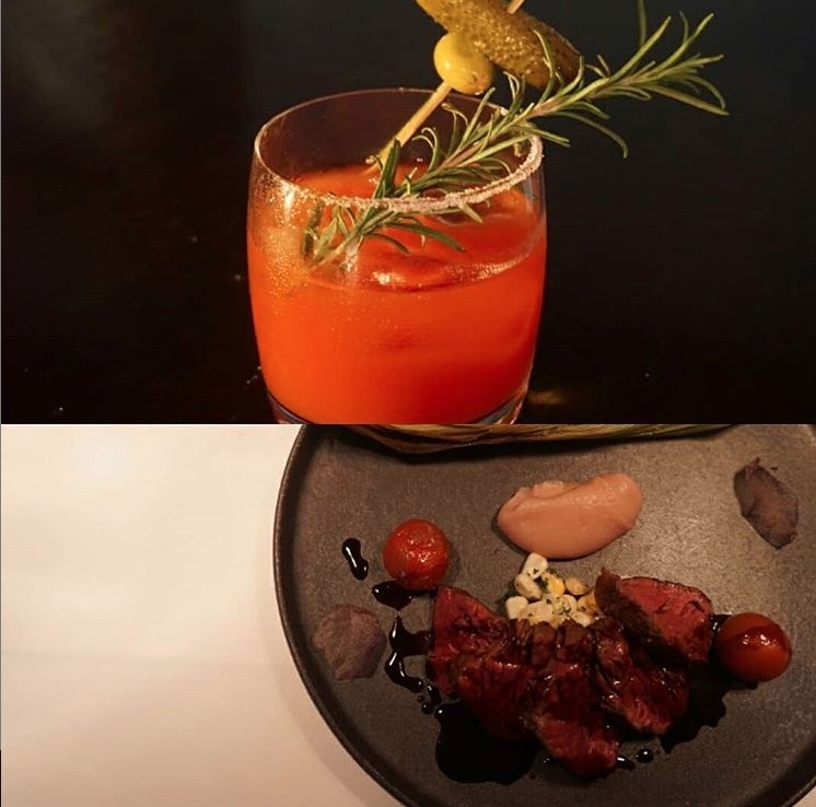 オリジナルカクテルと本格的な料理