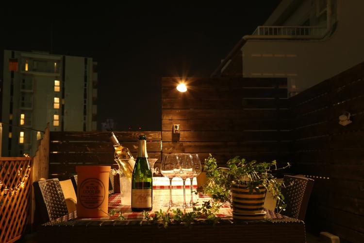 隠れ家的屋上BBQ