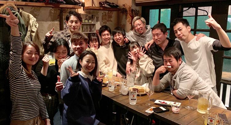 数年前の新人歓迎会の様子