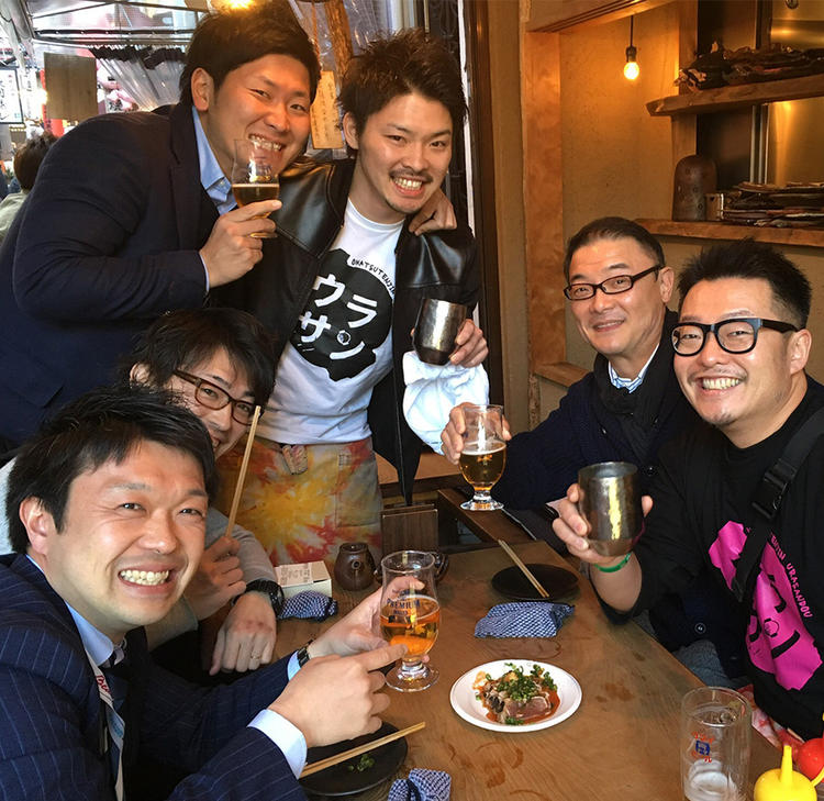 お客様、業者様、スタッフ、みんな仲良し!