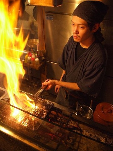 見せ場の"焼き師"