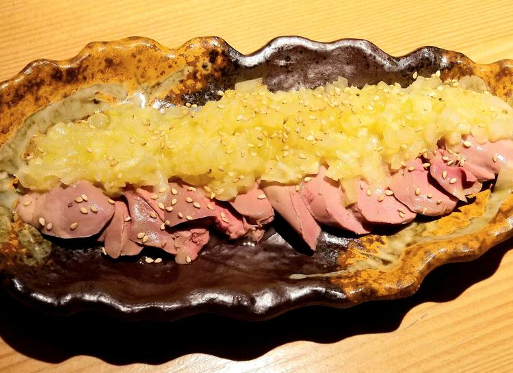 ネギ塩レバ刺し