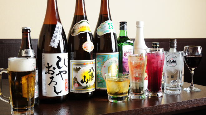 お酒も多種取り揃えています