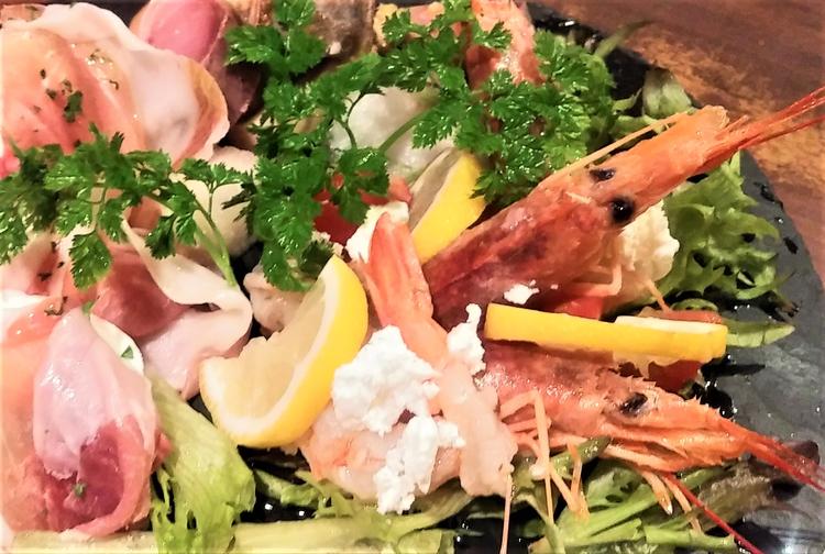 魚介たっぷりの前菜!