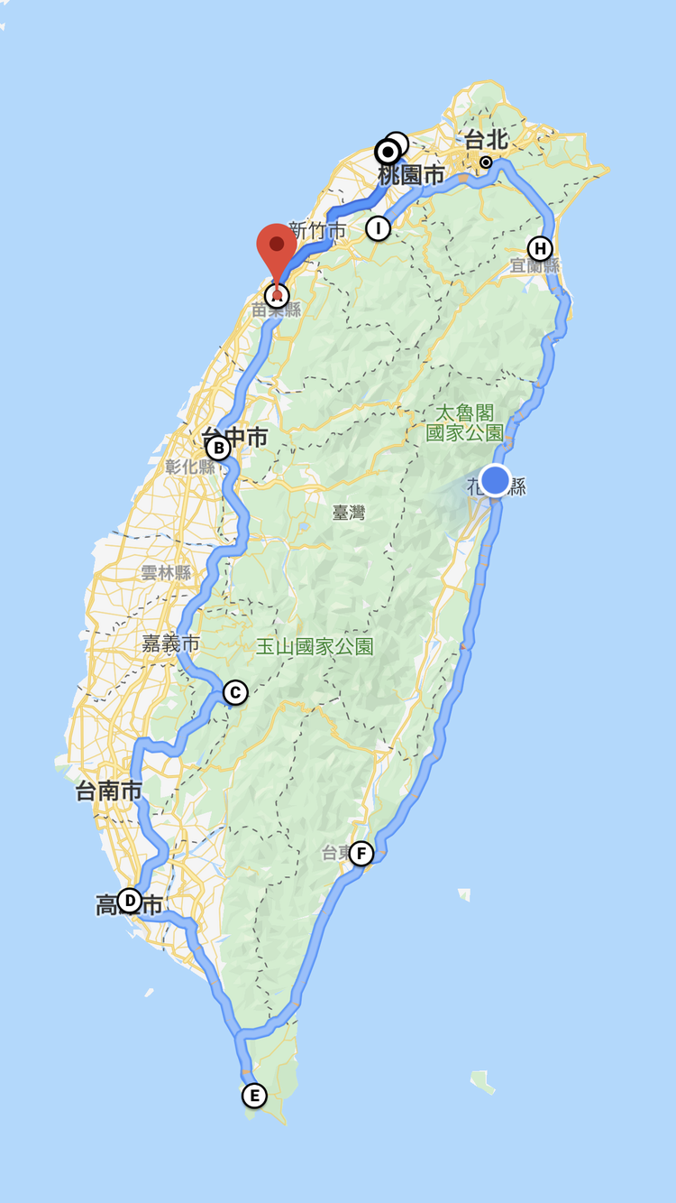 台灣も一周しちゃうよ。※YouTube用