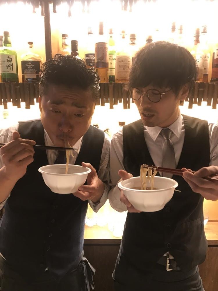 年越し蕎麦!先輩達です。