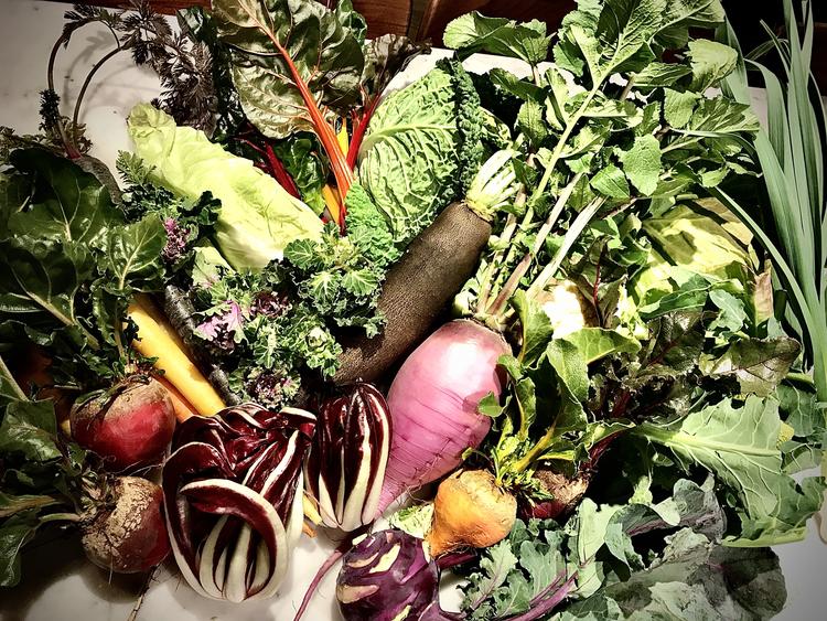 珍しい洋野菜も積極的に取り入れます。