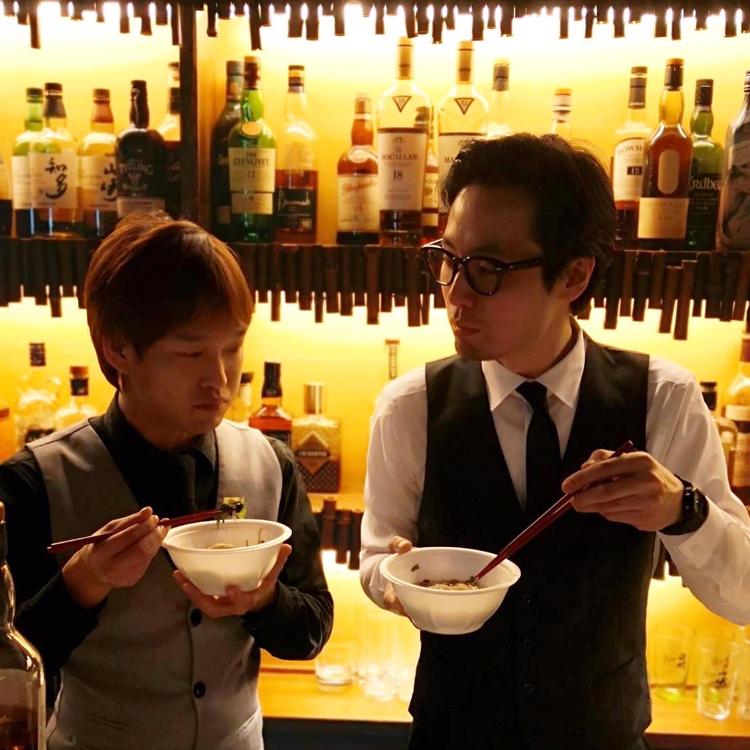 年越し蕎麦!先輩達です。