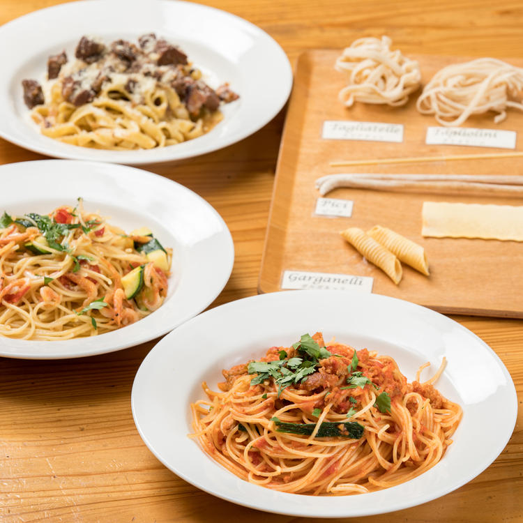 自家製の生パスタはお店のウリです!!