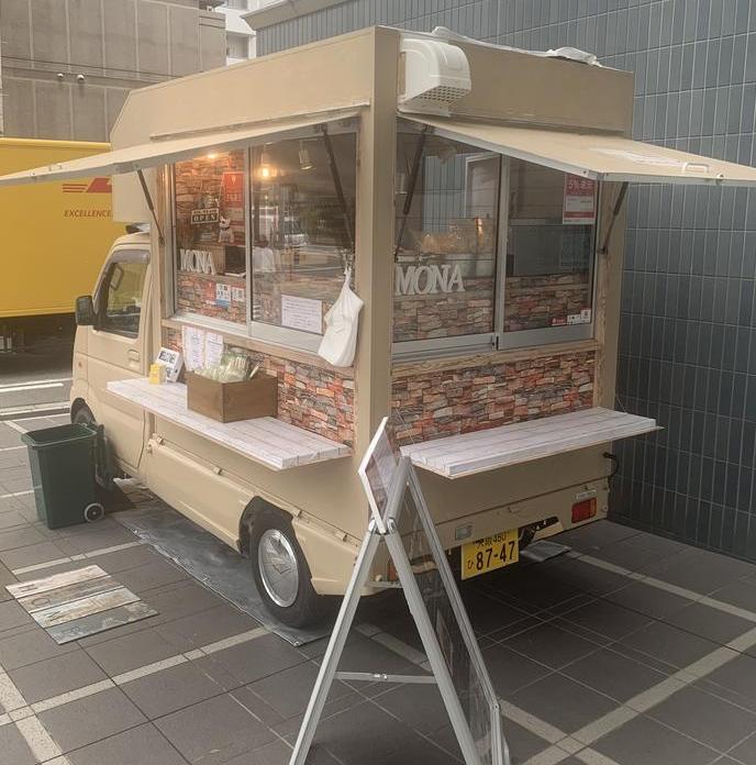 かわいい車両でビジネス街に伺います!
