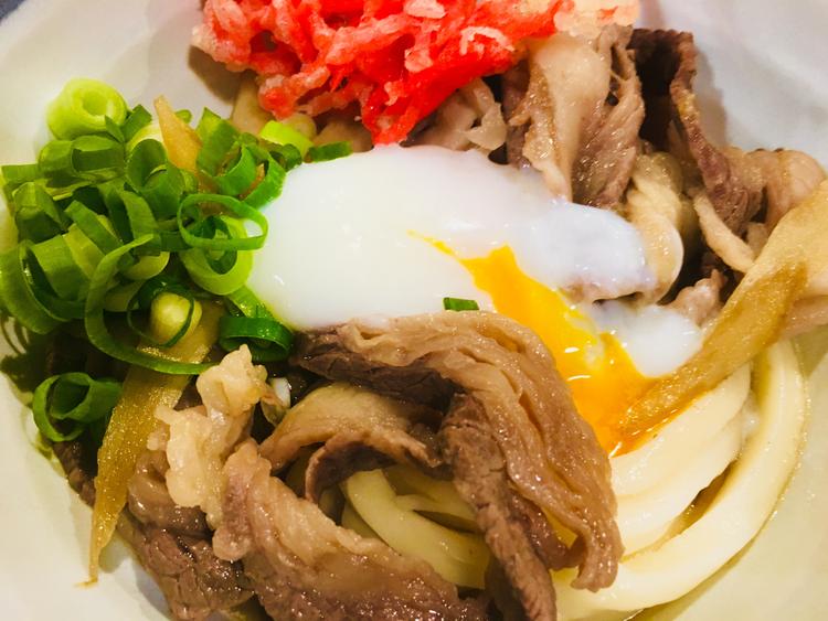 国産牛使用牛玉うどん