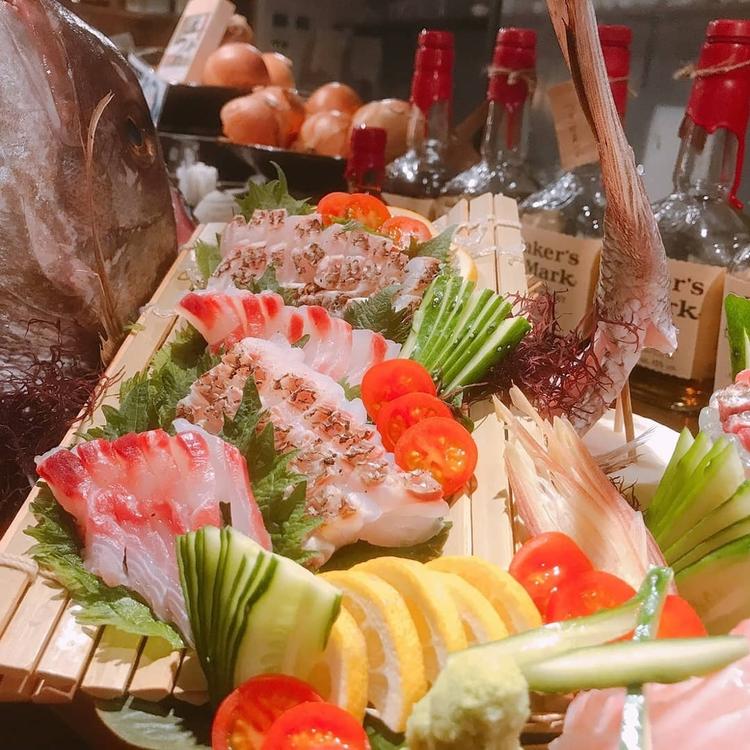 旬な新鮮魚の刺盛り
