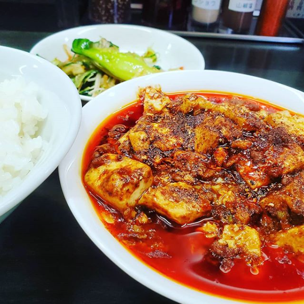 素炒不砕野菜炒め麻婆豆腐(まかない)