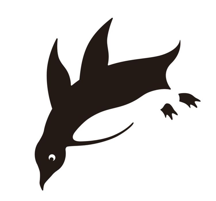 ロゴは果敢に飛び込むファーストペンギン