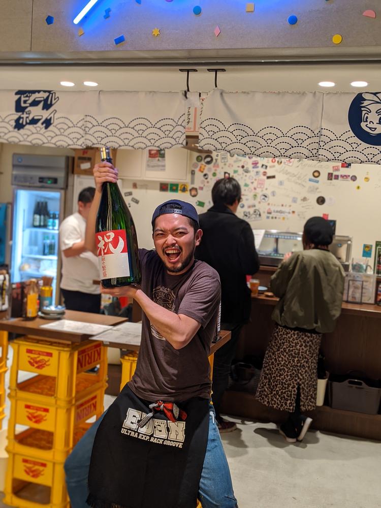 お客様と一緒に乾杯しましょう♪