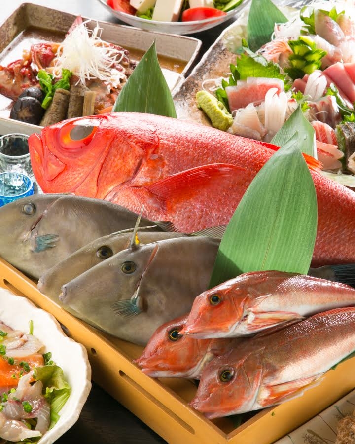 毎朝市場で仕入れる魚は、鮮度抜群