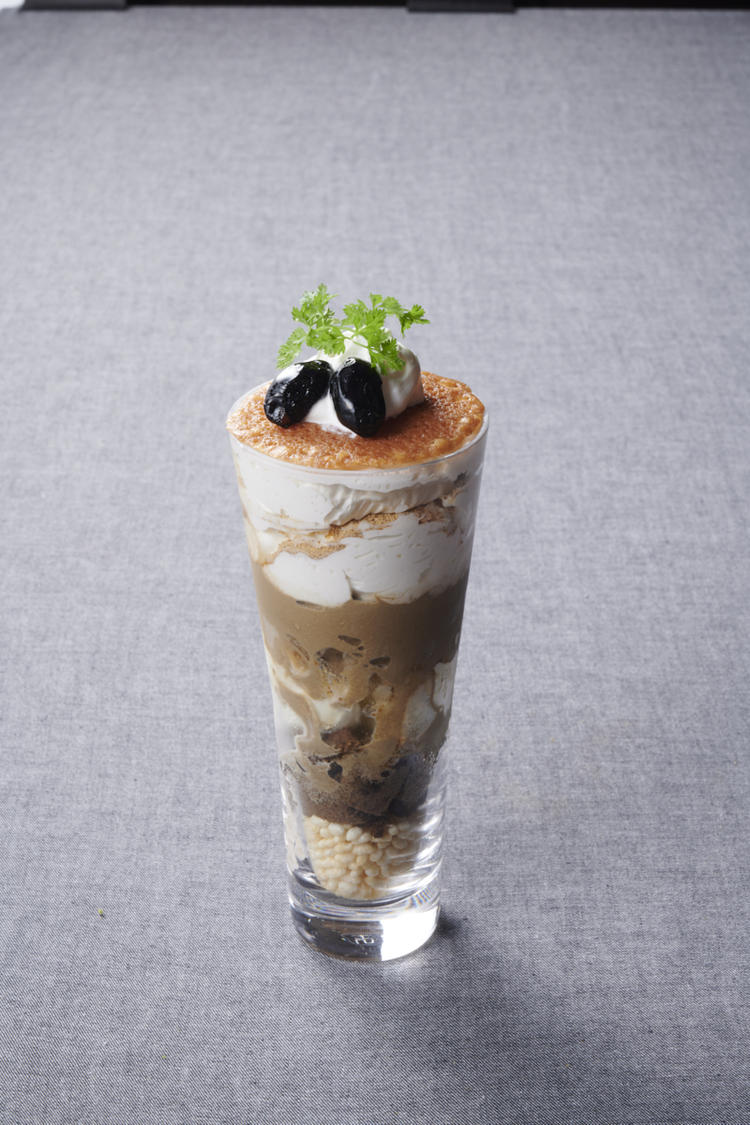 京都茶寮翠泉 きな粉ほうじ茶パフェ