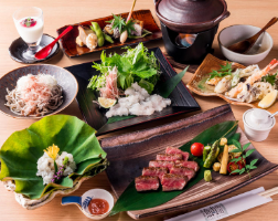 鮮魚・北陸の食材を使った懐石料理の数々