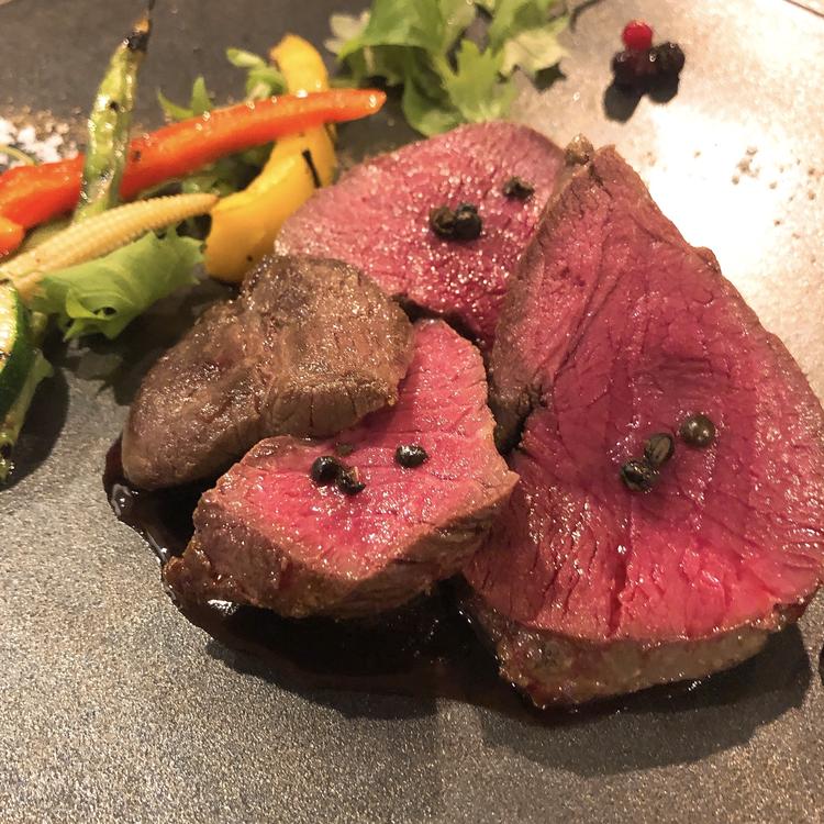 貴重なくくりわなエゾ鹿のロティ
