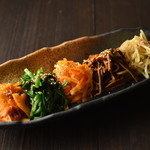 野菜にも拘った自家製のナムルです