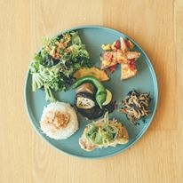 自慢の月替わりランチプレート