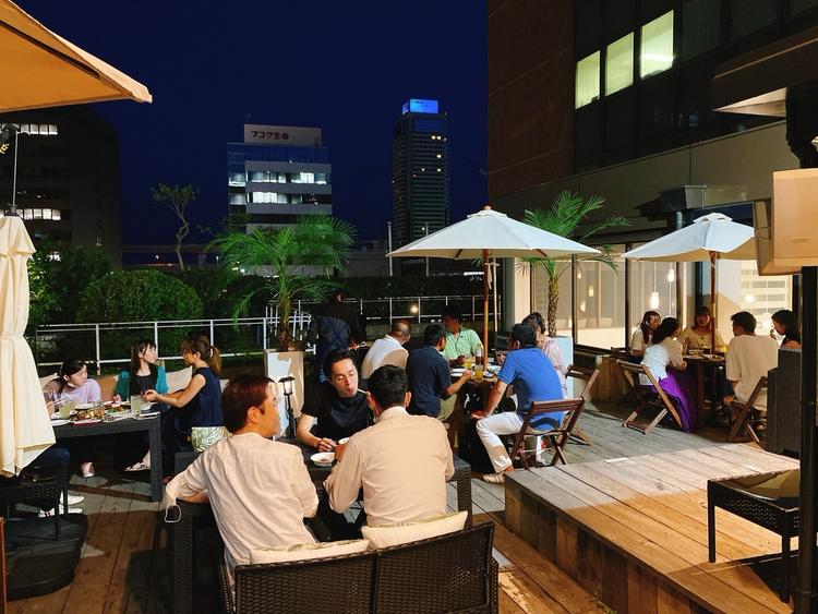 三店舗合同のBBQ懇親会①
