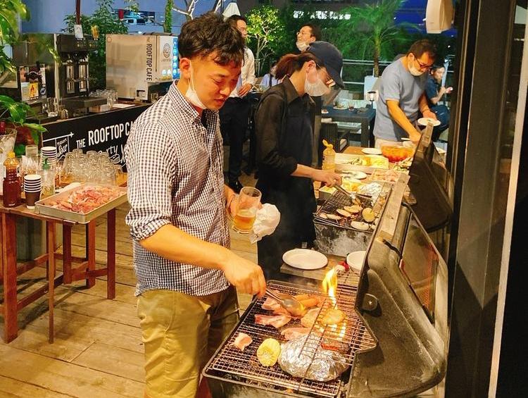 三店舗合同のBBQ懇親会②