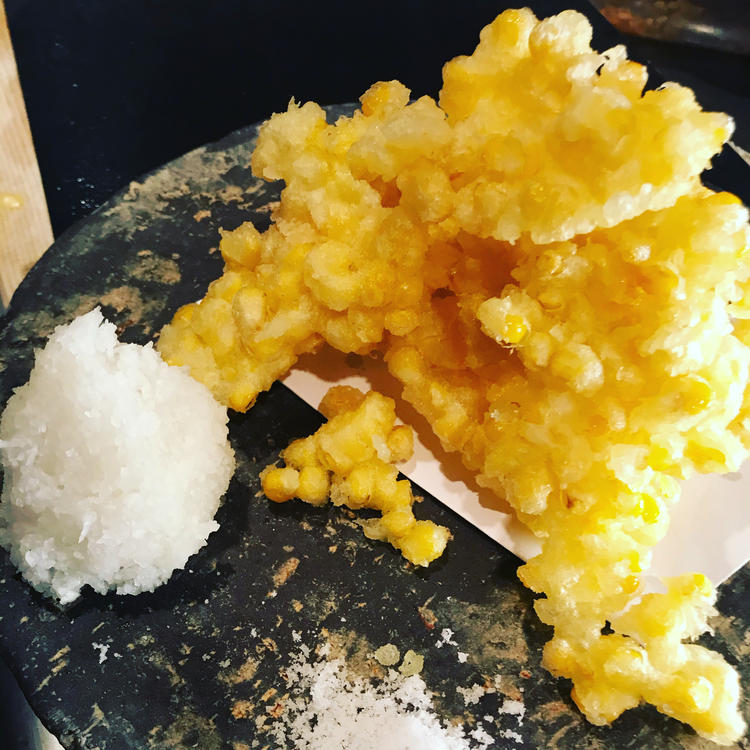 人気メニュー!とうもろこしの¨かき揚げ¨
