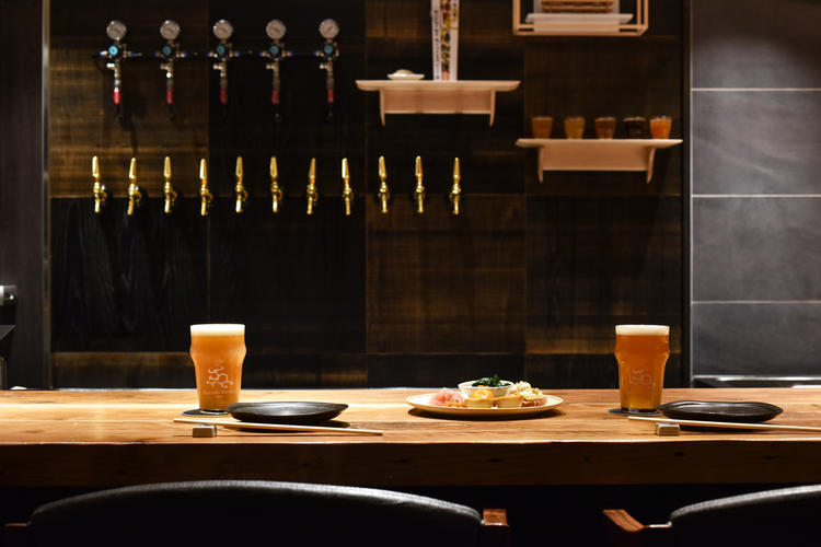 たまにはゆっくり、和食とビール