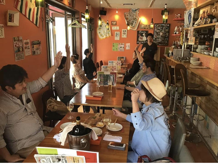 ワークショップのピザ体験の先生に♪