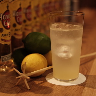 看板メニューのラム酒版レモンサワー!