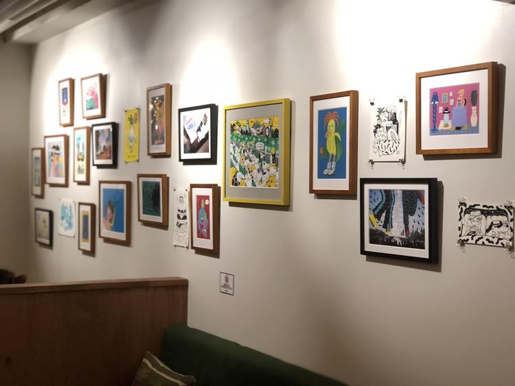 アーティストの作品も随時展示中!