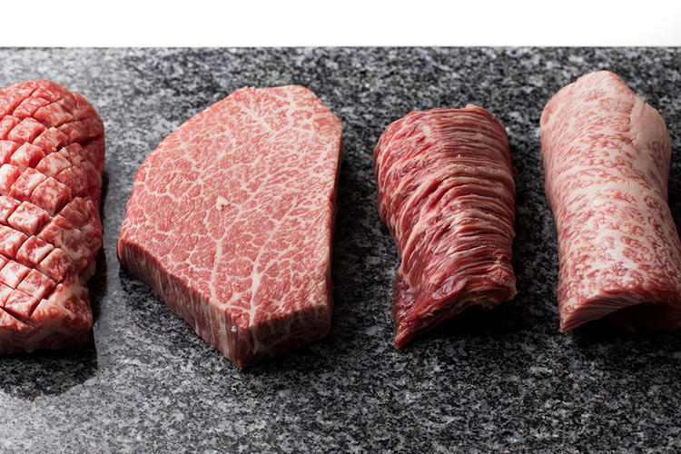 各産地のブランド和牛を食べ比べ
