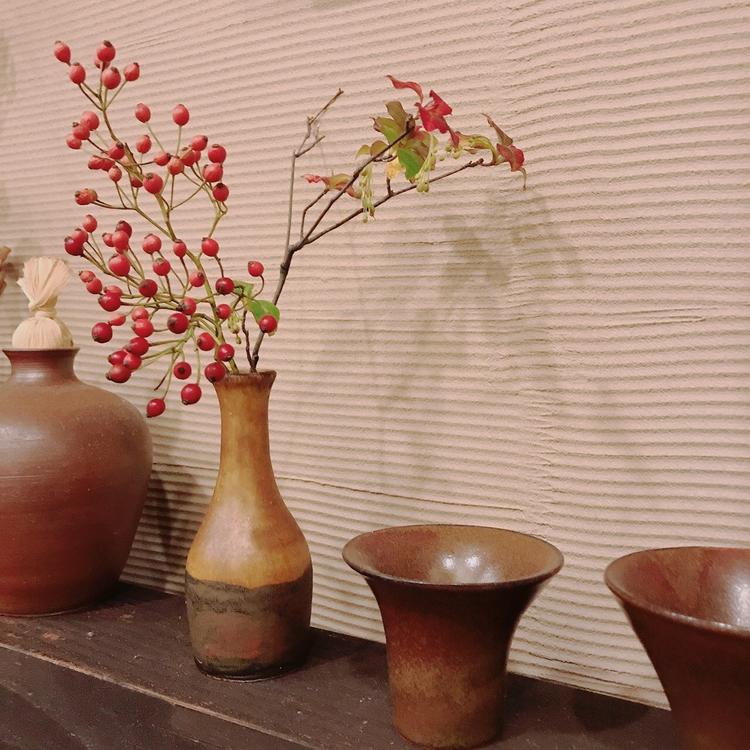 店主自作の器でお待ちしています