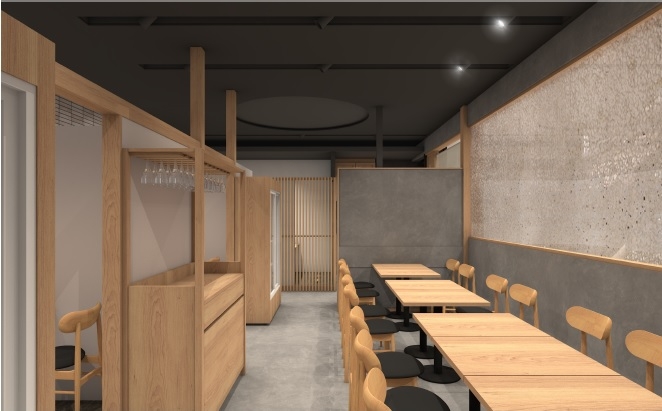 落ち着いた雰囲気の新しい店内です。