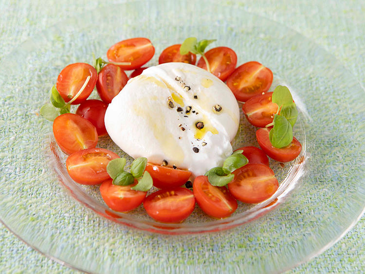 自慢のトマトを使った料理