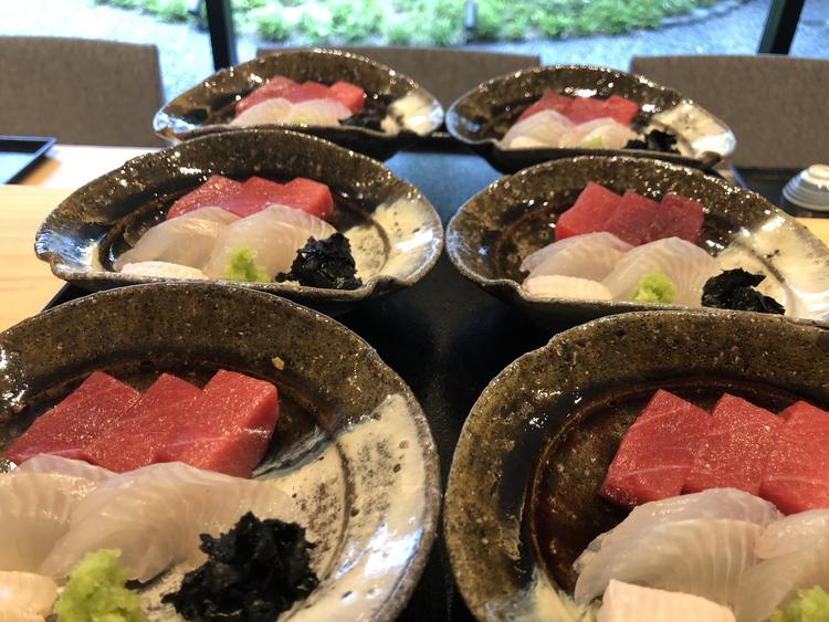 塩釜港の本マグロと白身