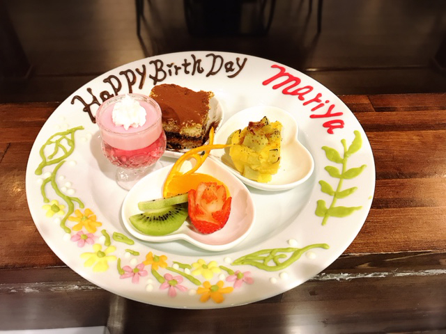 お誕生日プレートもあります☆