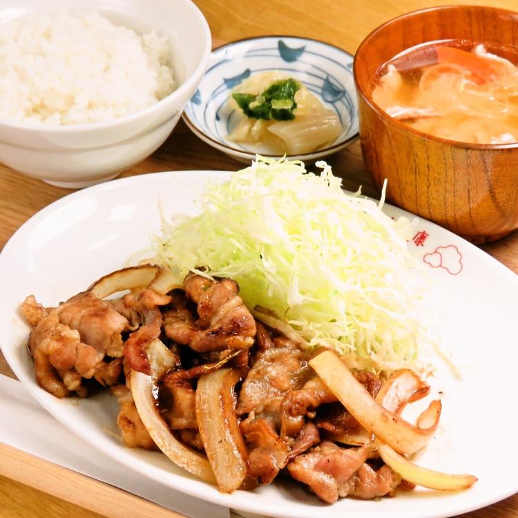 ランチは生姜焼き
