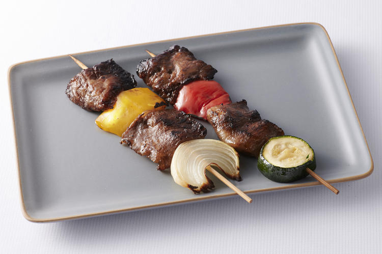 黒毛和牛の串焼き ビールとの相性が最高!