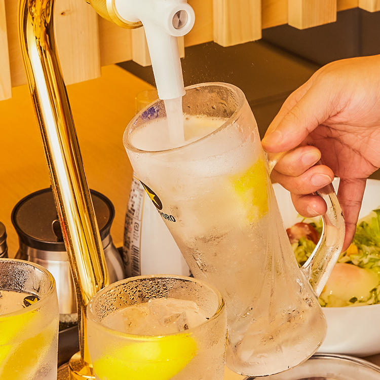 各席にレモンサワー用のサーバー設置!!